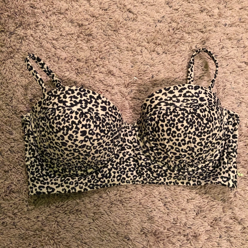 Leopard Target Swim Top